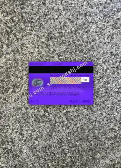 Egypt Al Ahli bank of Kuwait master card photolook back